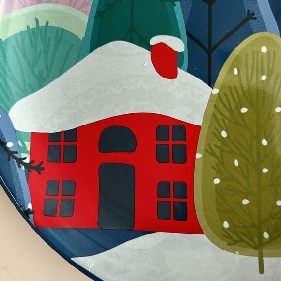 Harry & David Set of 3 Winter Scenes Plates - Picture 8 of 10